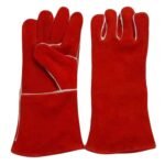 Welding Gloves 16 inch Heat Resistants leather red